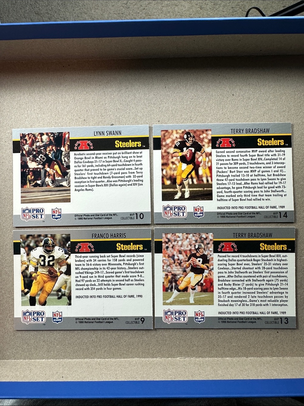 Rod Woodson with Jack Ham/Terry Bradshaw Steelers legends lot of 18 - Picture 13 of 13